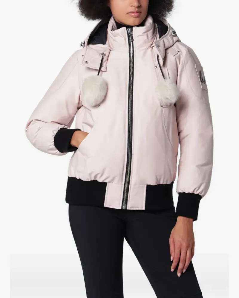 Moose Knuckles Debbie Bomberjacke mit Kapuze - Rosa Rosa