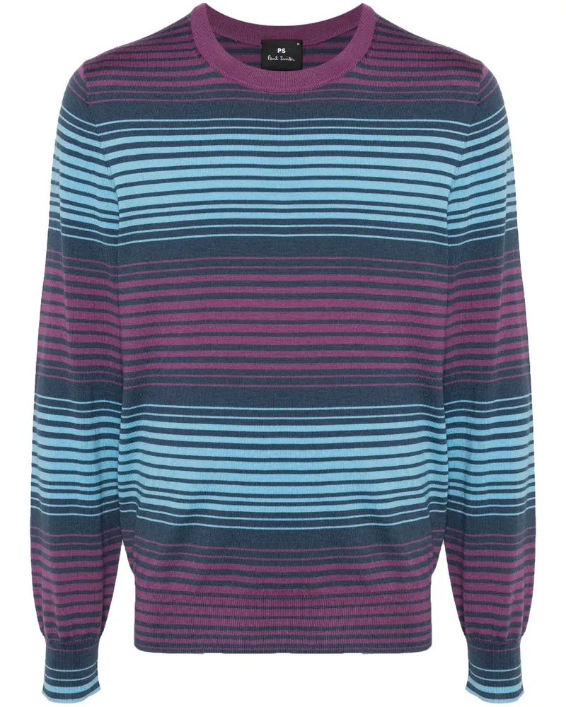 Paul Smith Gestreifter Pullover - Blau Blau