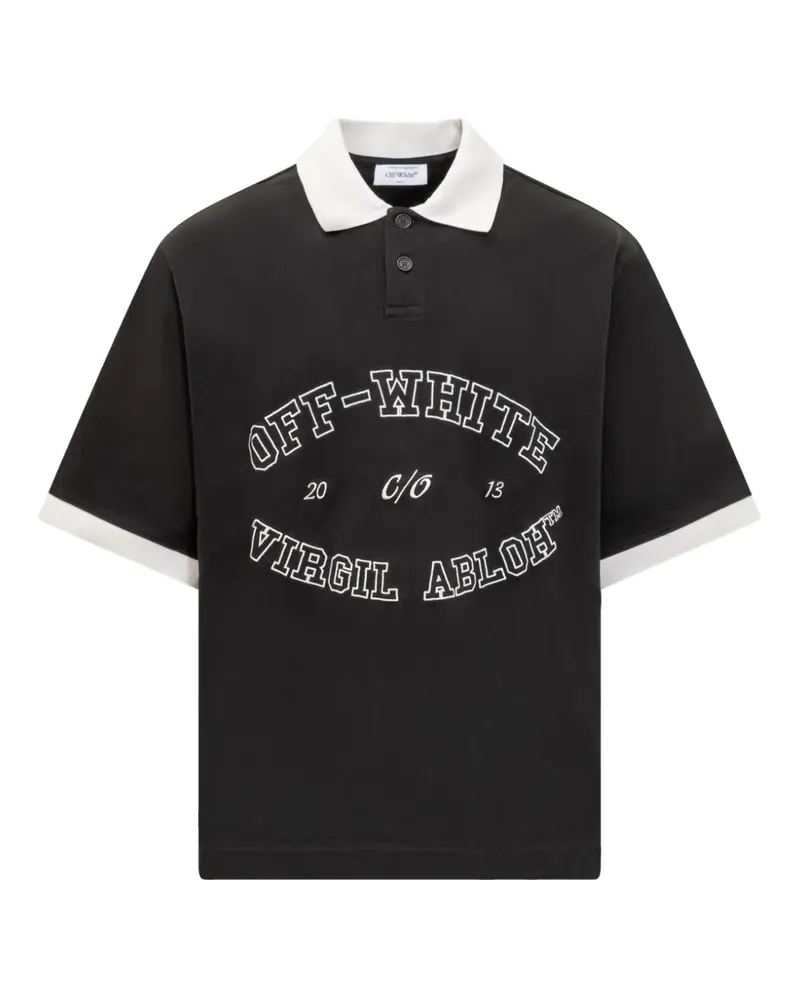 OFF-WHITE College' T-Shirt - Schwarz Schwarz