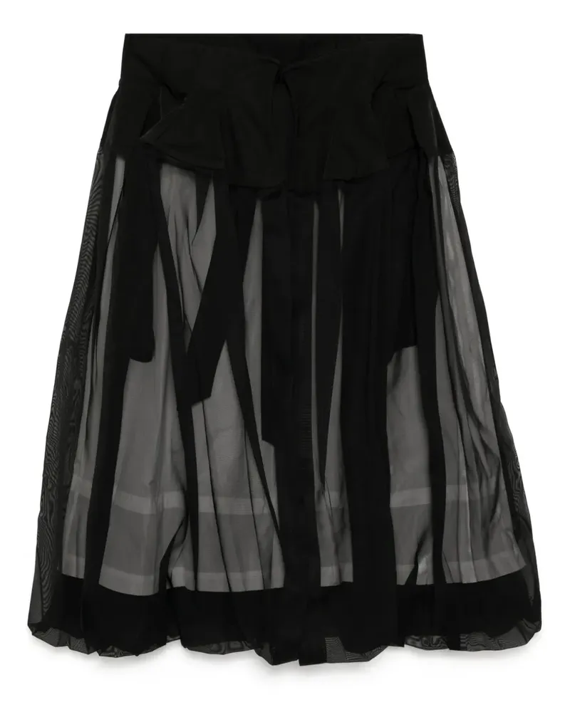 Toga Rock mit Gaze-Print - Schwarz Schwarz