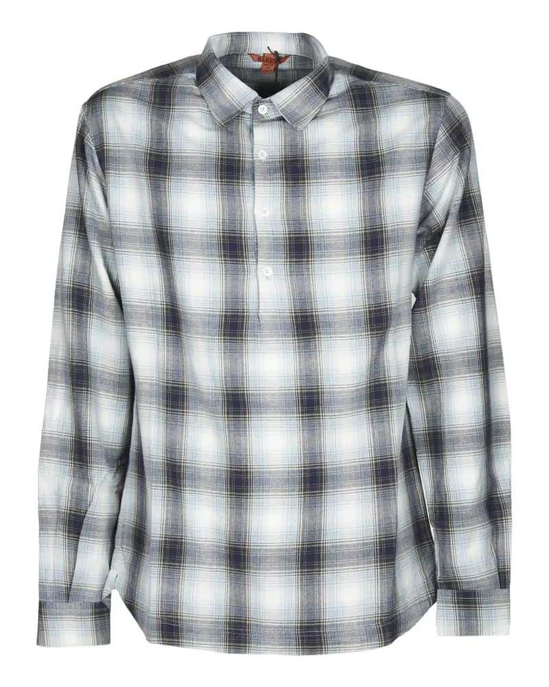 BARENA plaid button shirt - Weiß Weiß