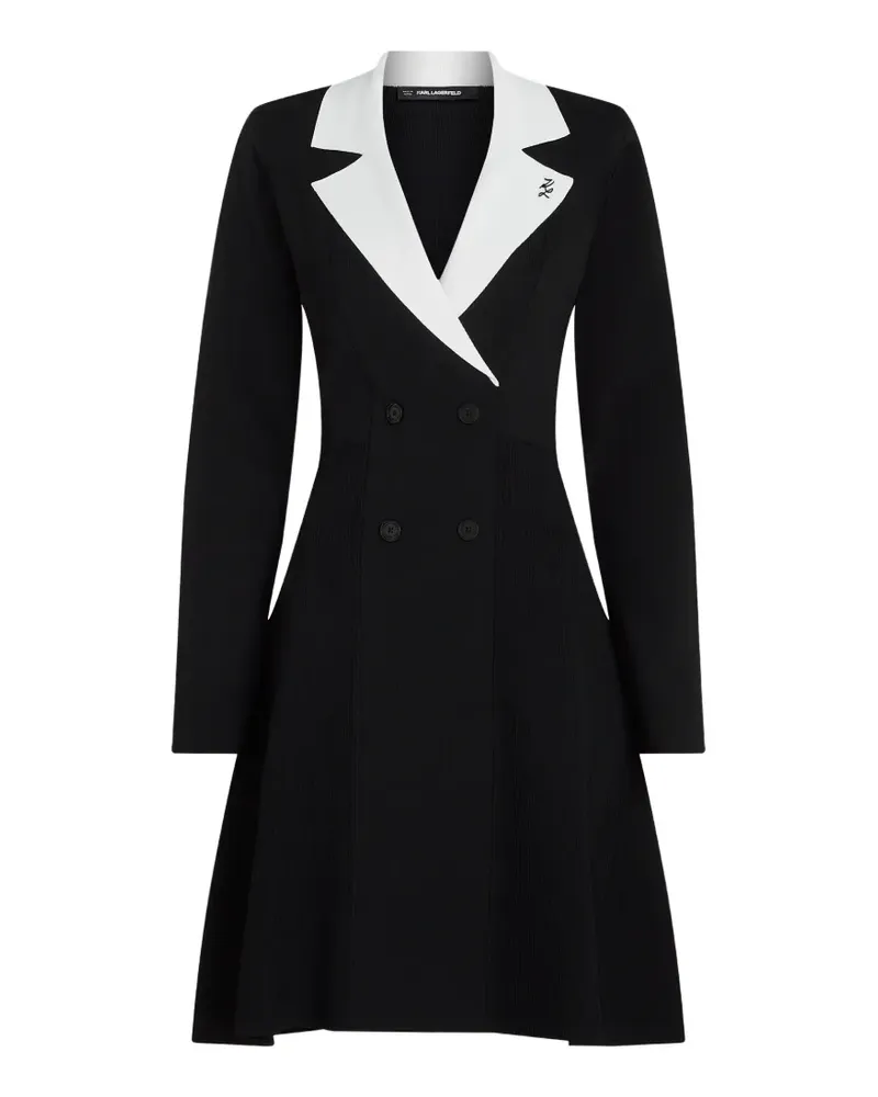 Karl Lagerfeld double-breasted mini dress - Schwarz Schwarz