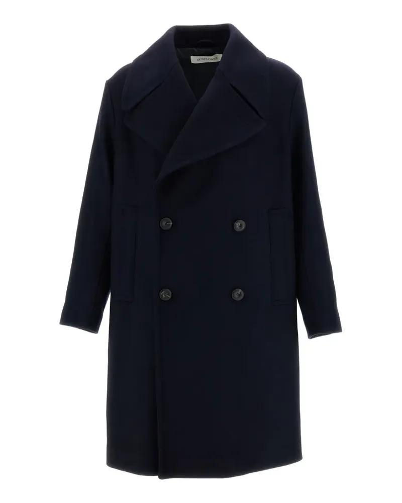 Sunflower double-breasted coat - Blau Blau
