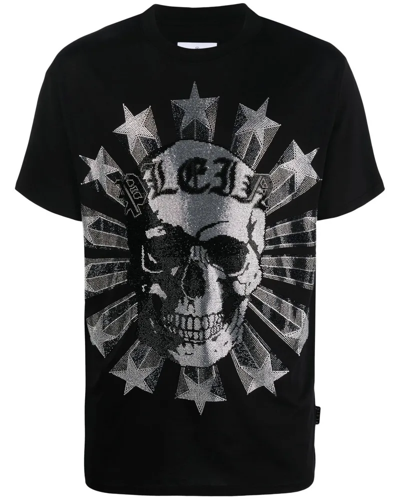 Philipp Plein T-Shirt mit Rundhalsausschnitt - Schwarz Schwarz