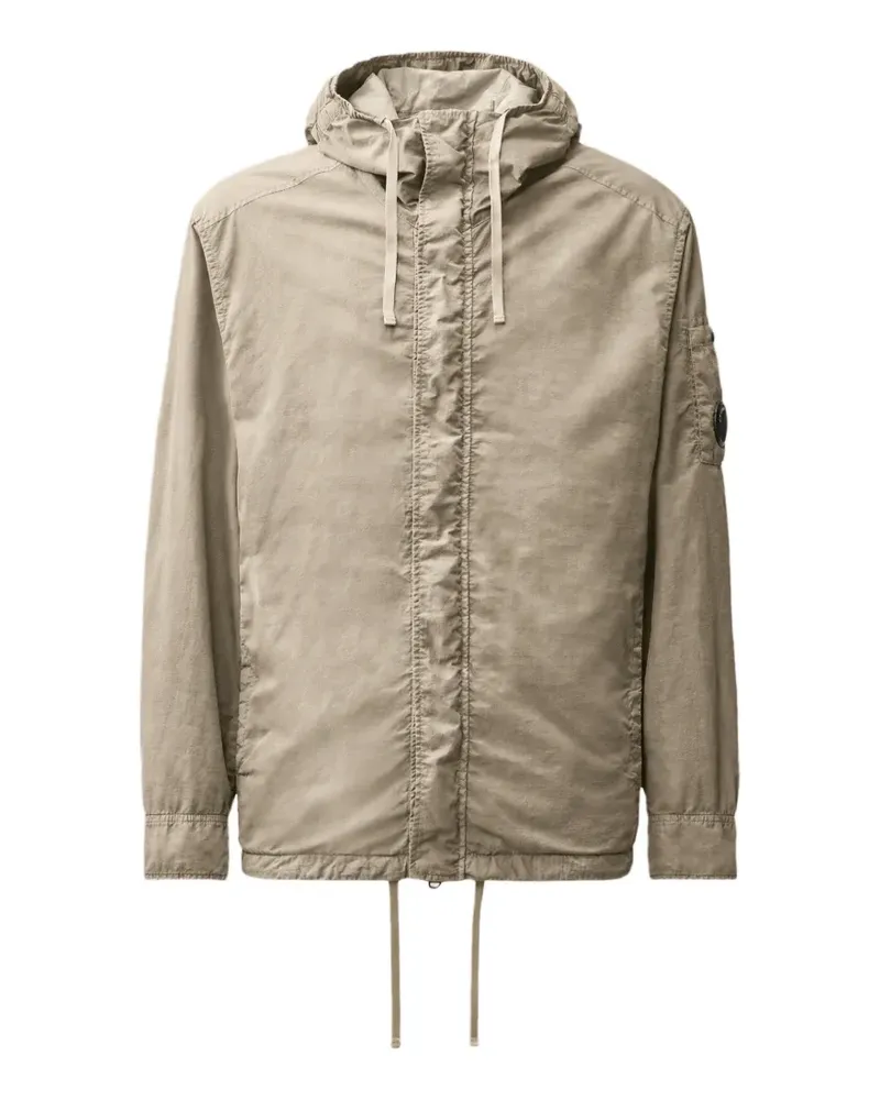 C.P. Company T-ST Nylon Lens Kapuzenjacke - Nude Nude