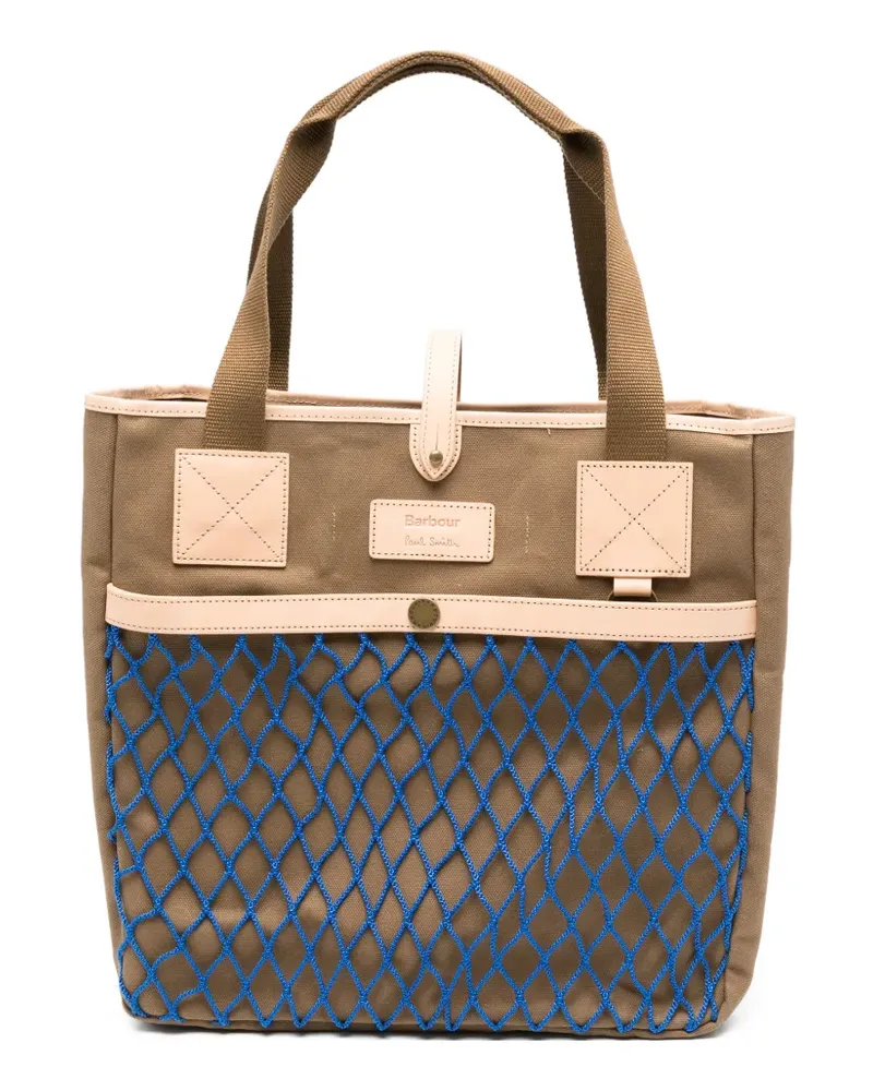 Barbour x Paul Smith logo-detail tote bag - Braun Braun