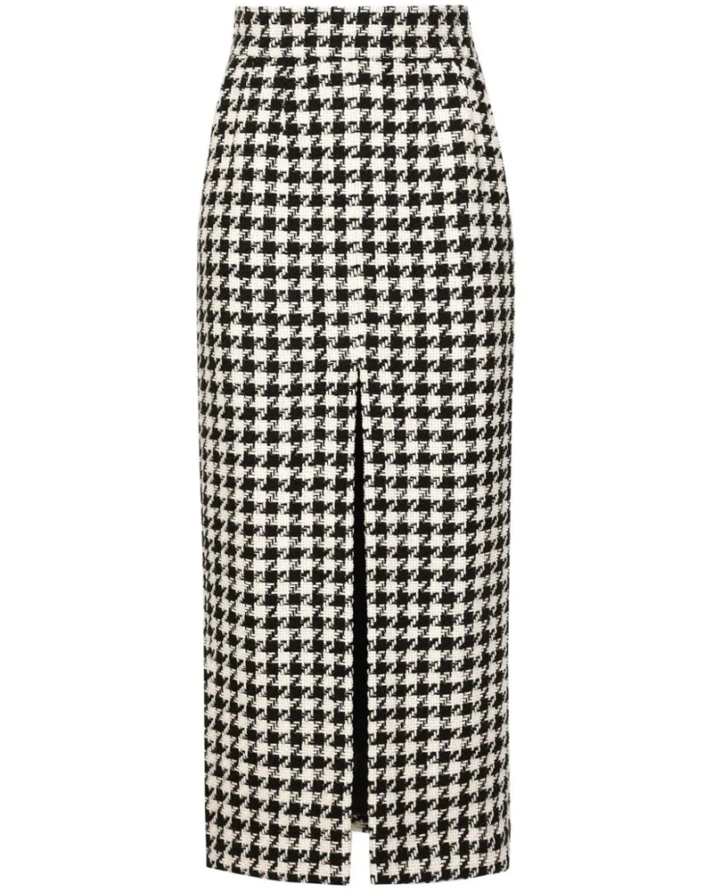Dolce & Gabbana Rock mit Schottenkaro - Schwarz Schwarz