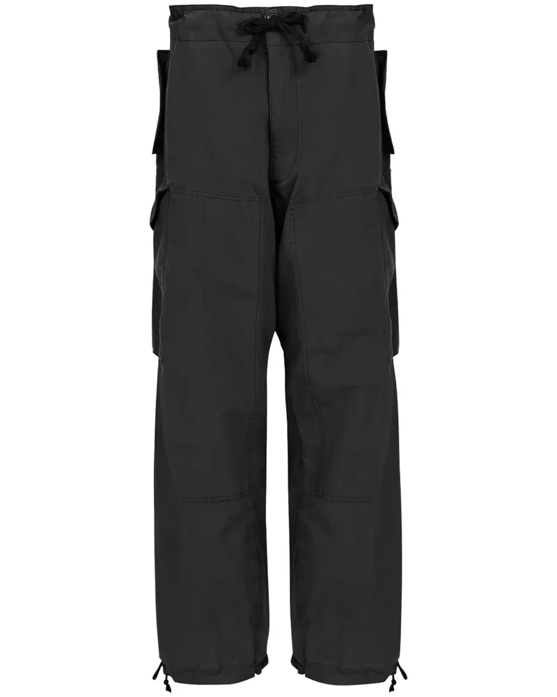 Maison Margiela Jogginghose mit Logo aus vier Nähten - Schwarz Schwarz