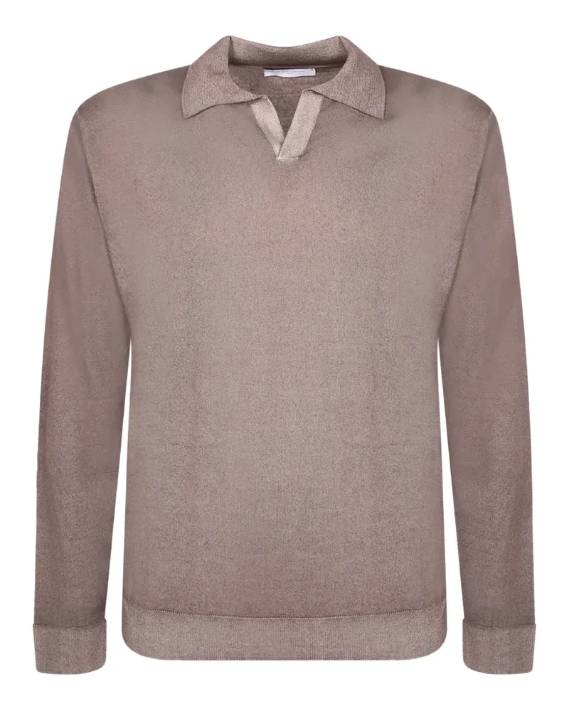Daniele Fiesoli Pullover mit Poloshirtkragen - Braun Braun