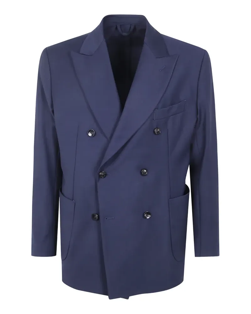 MICHAEL COAL double-breasted blazer - Blau Blau