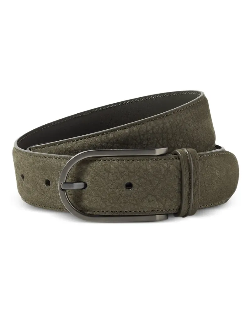 Ermenegildo Zegna Gürtel aus Nubukleder - Grün Grün