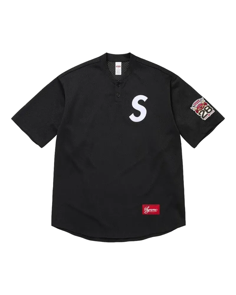 Supreme Being T-Shirt mit Logo-Patch - Schwarz Schwarz