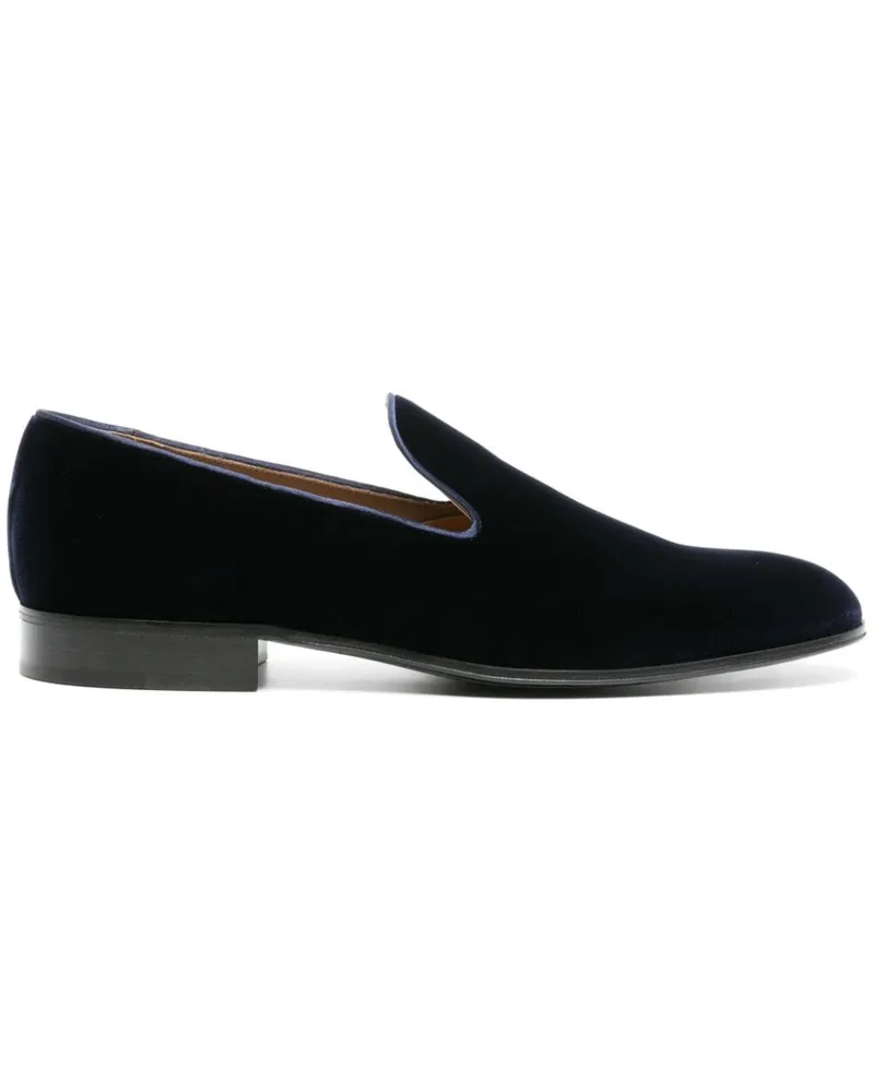 Gianvito Rossi Jean Loafer aus Samt - Blau Blau