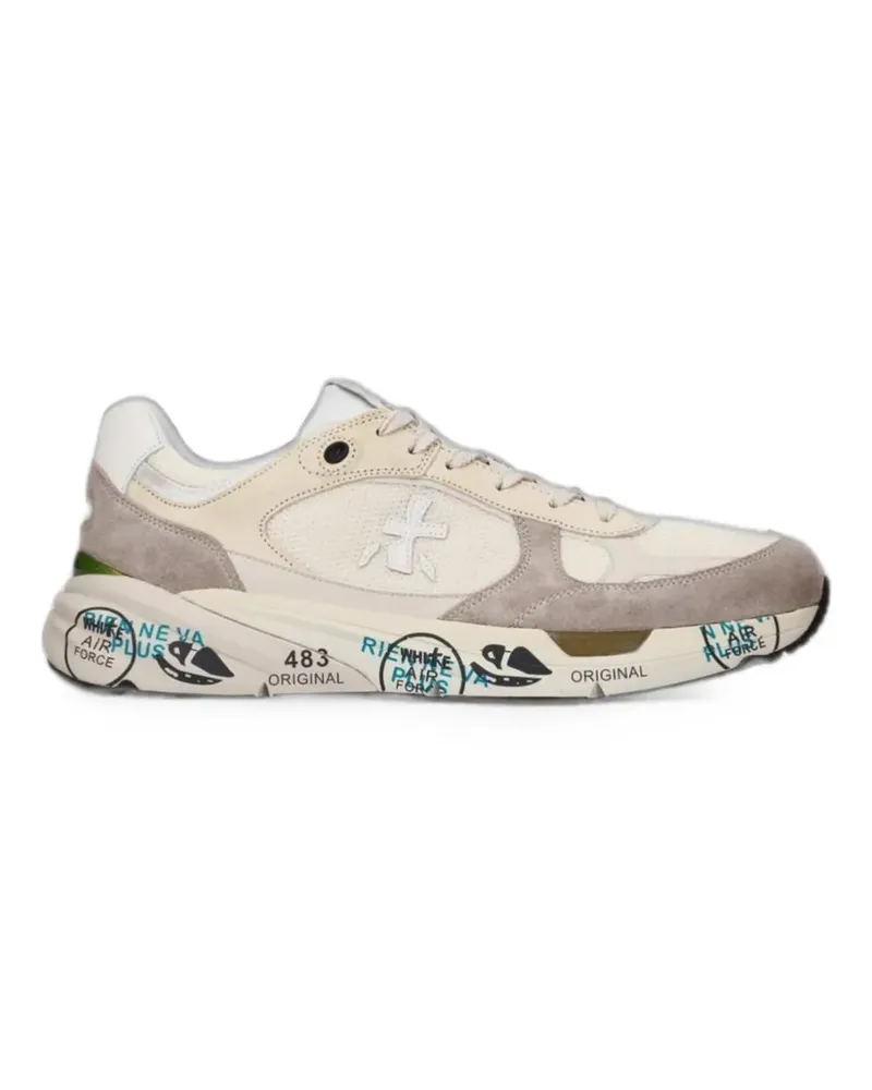 Premiata Mase panelled sneakers - Nude Nude