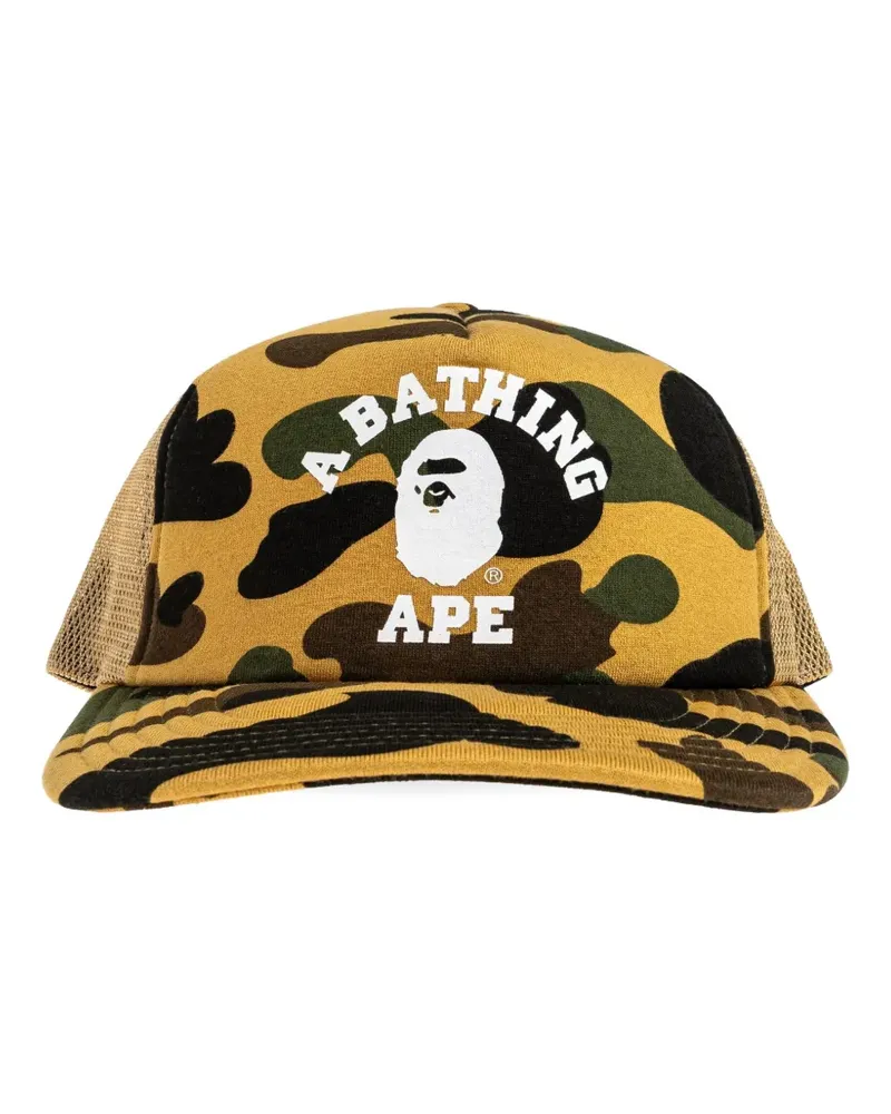 BAPE camouflage logo baseball cap - Gelb Gelb