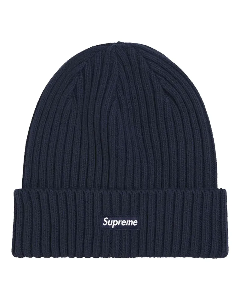 Supreme Being Overdyed ribbed beanie hat - Blau Blau