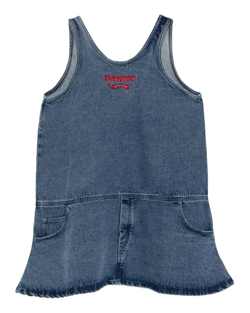 Charles Jeffrey Loverboy sleeveless denim dress - Blau Blau