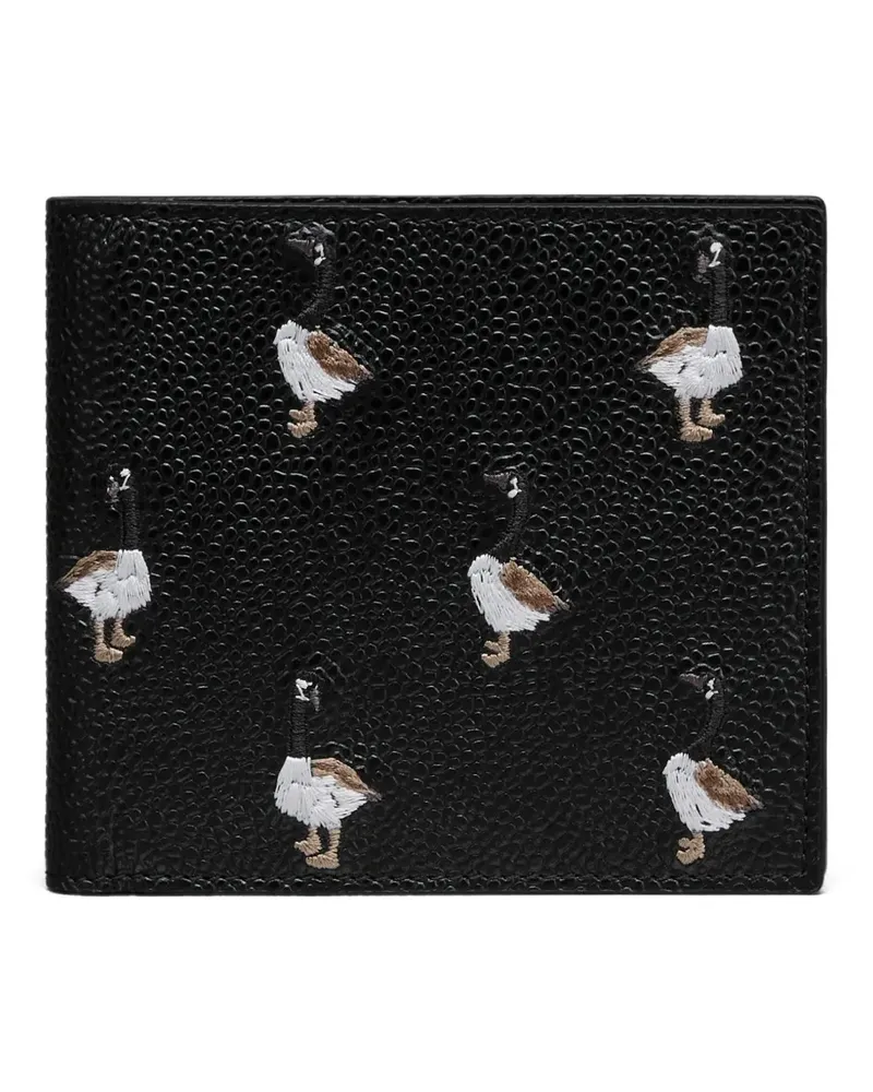 Thom Browne Portemonnaie mit Gänse-Print - Schwarz Schwarz