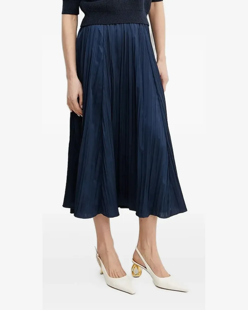 Michael Kors Midirock mit Falten - Blau Blau