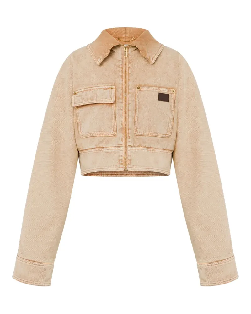 Moschino Jacke mit Taschen - Nude Nude