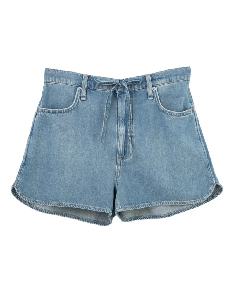 Rag & Bone Gürtelschlaufen-Jeans-Shorts - Blau Blau