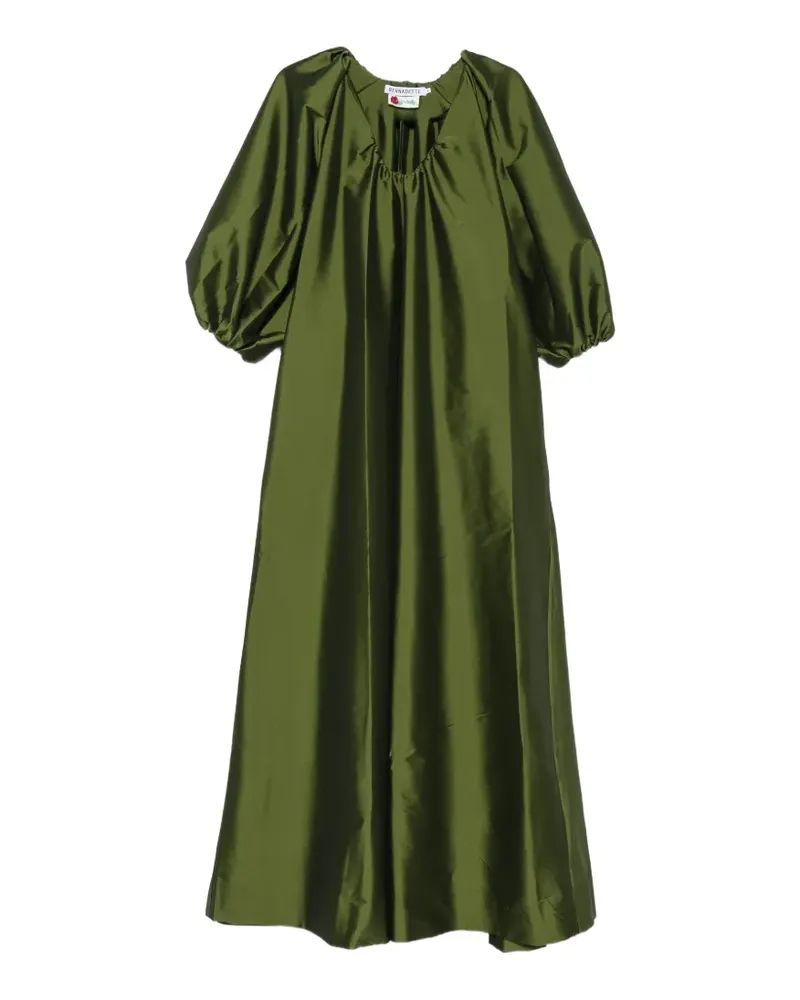 BERNADETTE George puff-sleeve maxi dress - Grün Grün
