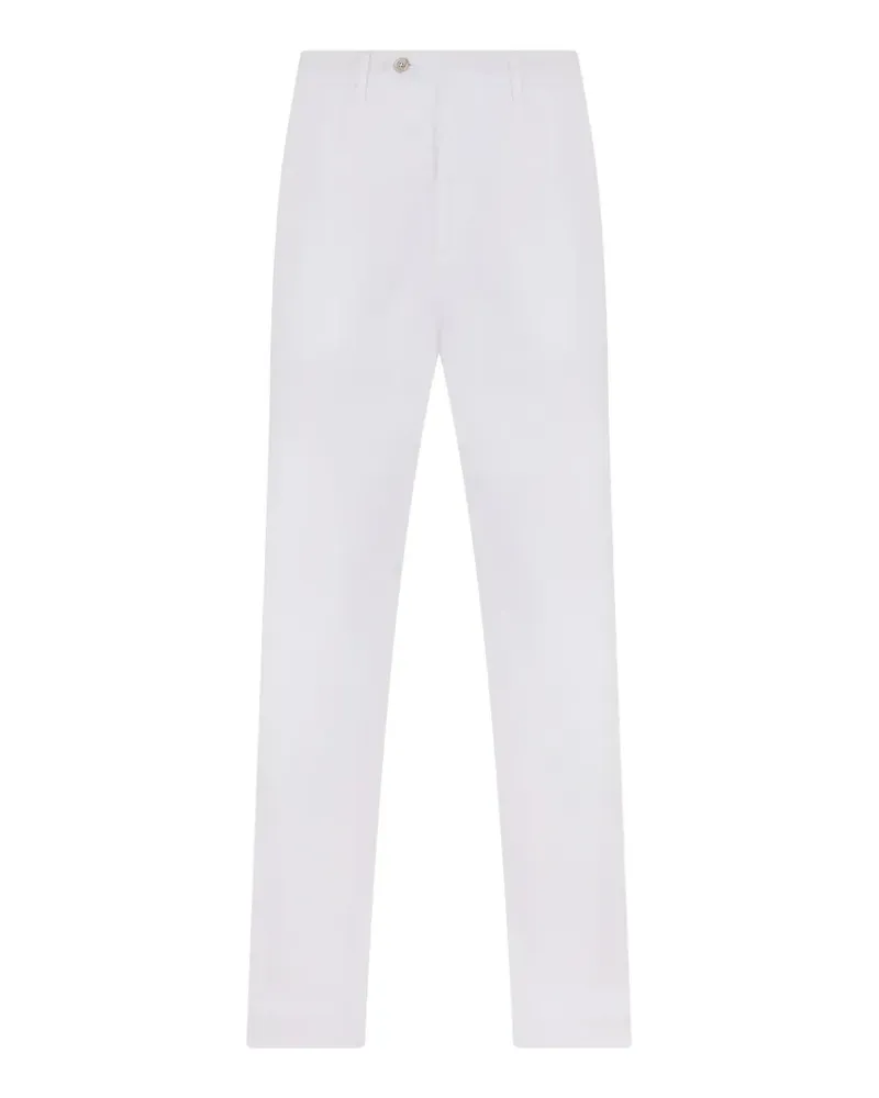 Fedeli straight-fit linen trousers - Weiß Weiß