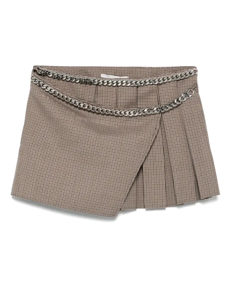 Stella McCartney Rock mit Hahnentrittmuster - Braun Braun