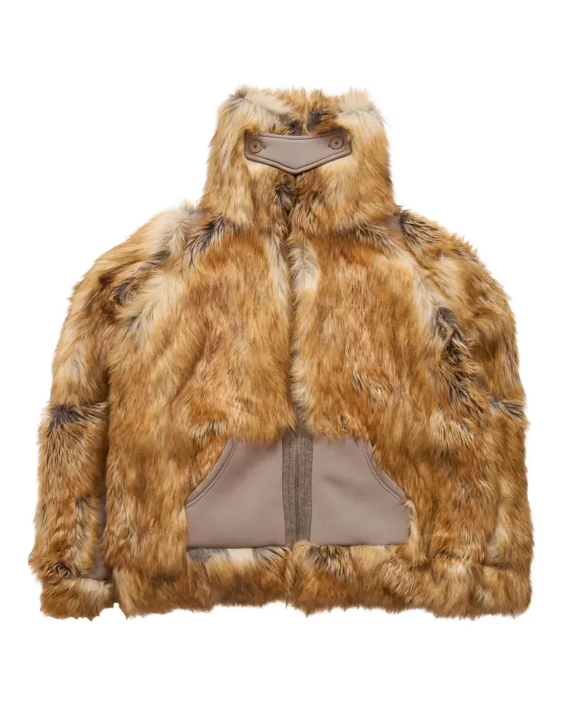 OTTOLINGER Multiline faux-fur jacket - Braun Braun