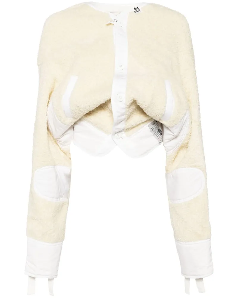 MIHARAYASUHIRO Cropped-Jacke mit langen Ärmeln - Weiß Weiß