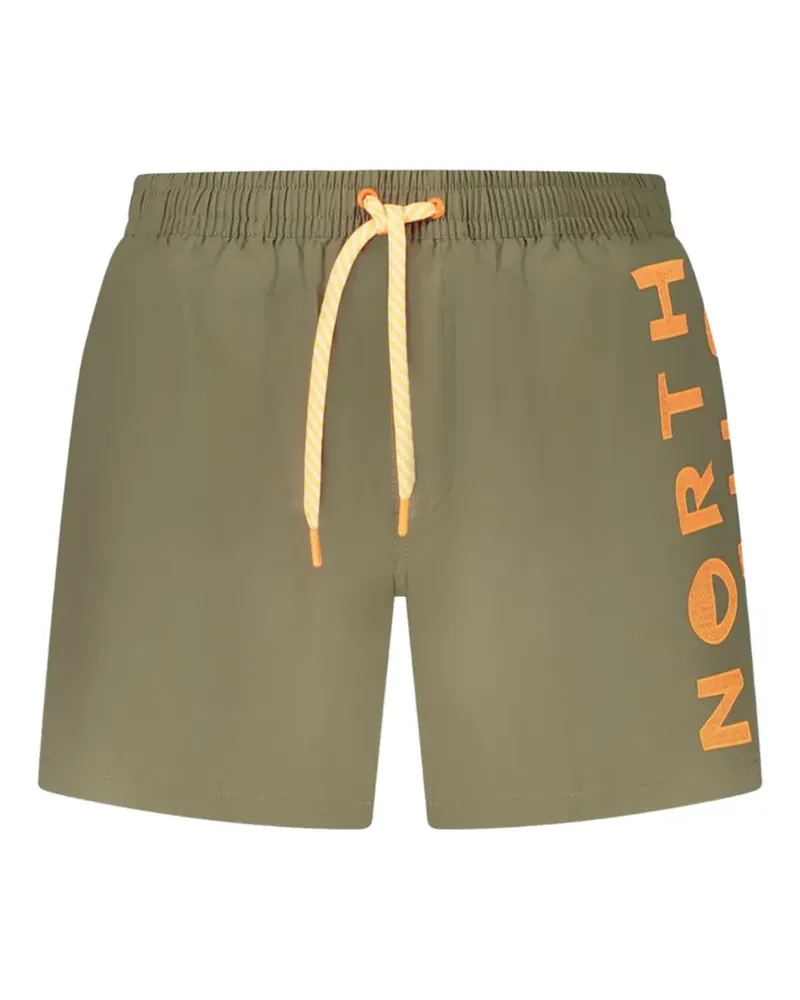North Sails drawstring logo swim shorts - Grün Grün