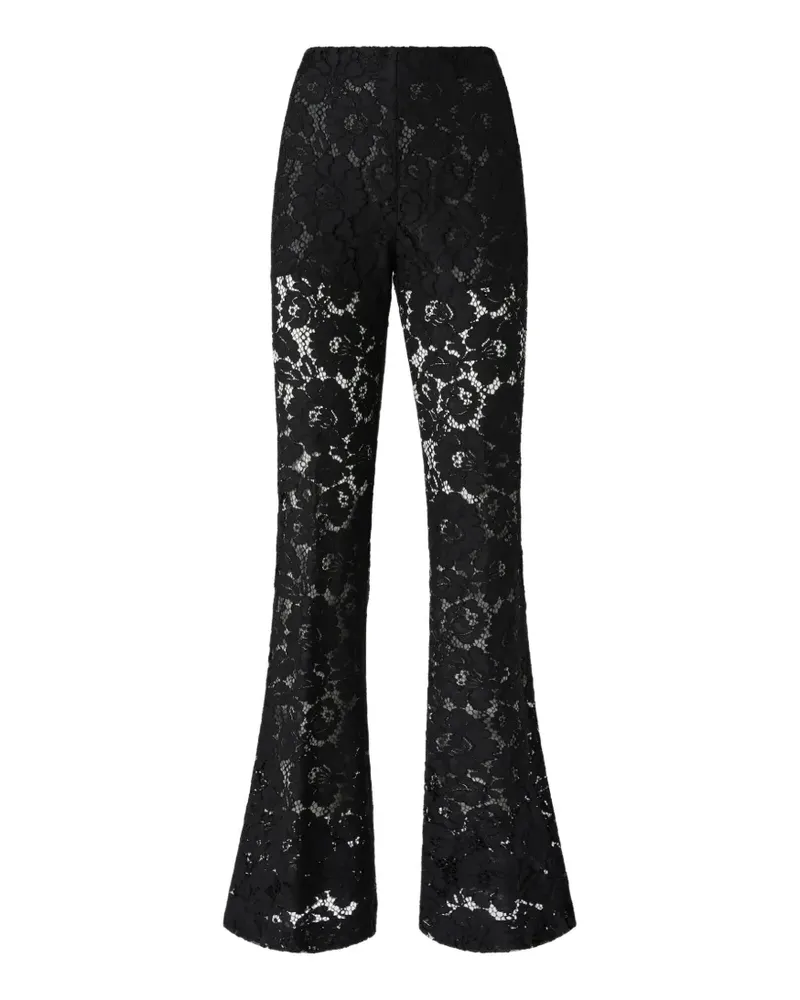 Pinko flared lace trousers - Schwarz Schwarz
