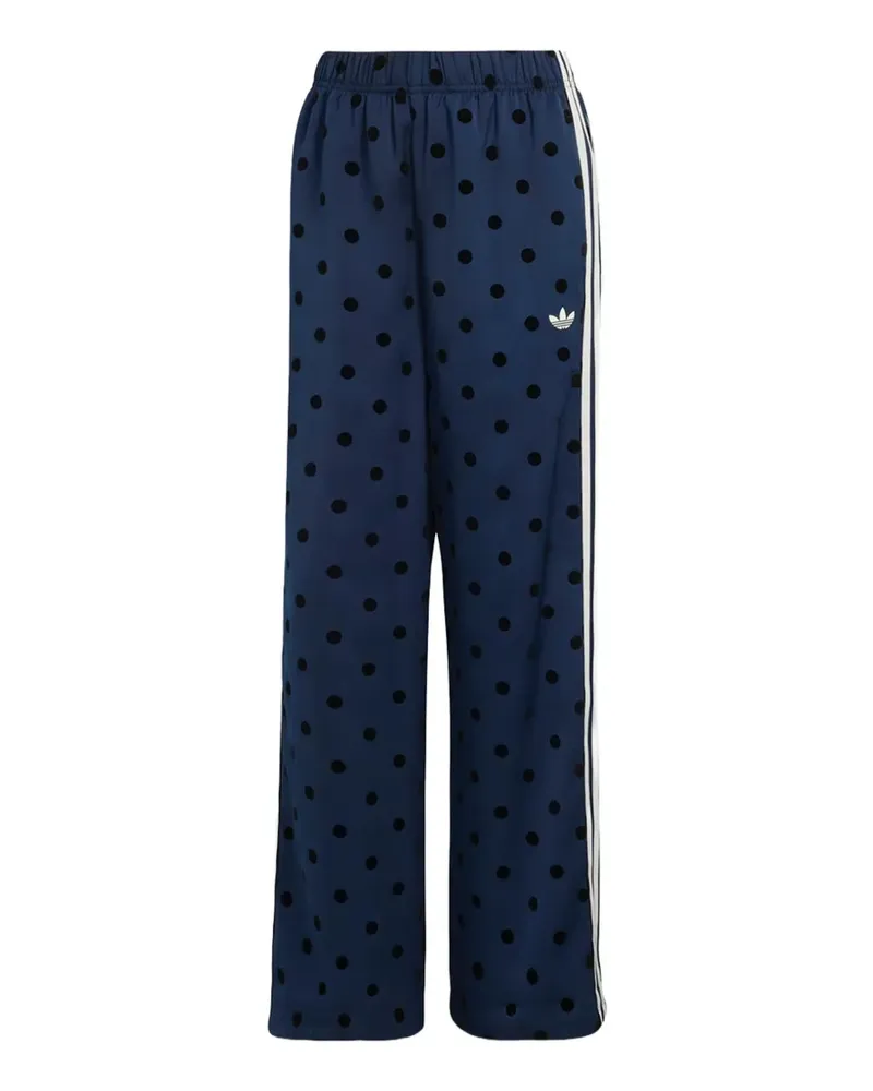 adidas polka-dot track pants - Blau Blau