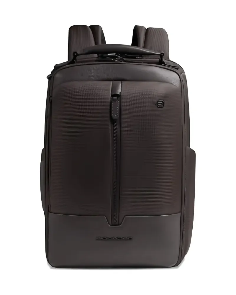 Piquadro Rucksack mit Reißverschluss - Braun Braun