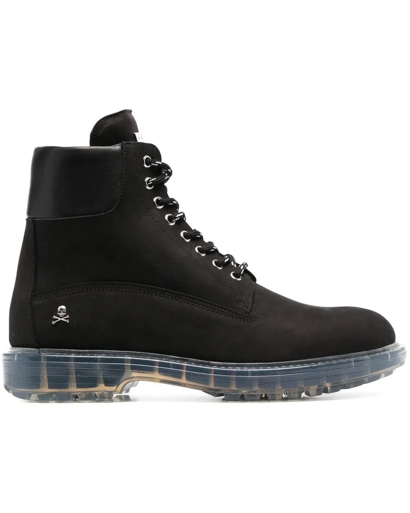 Philipp Plein The Hunter Schnürstiefel - Schwarz Schwarz