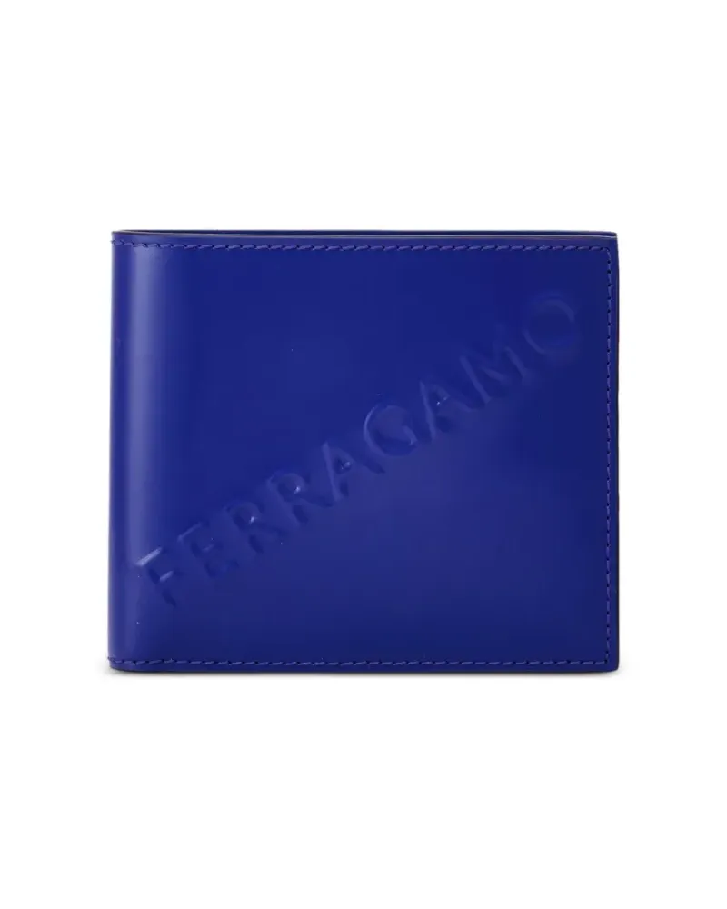 Ferragamo Portemonnaie mit Logo-Prägung - Blau Blau