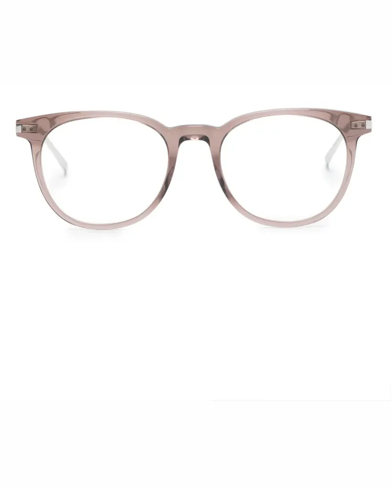 Saint Laurent Runde Brille mit Logo - Violett Violett