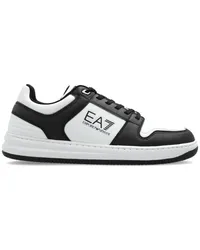 EA7 Sneakers mit Logo-Print Weiß