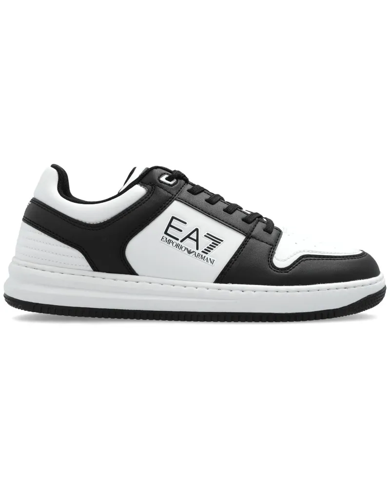 EA7 Sneakers mit Logo-Print - Weiß Weiß