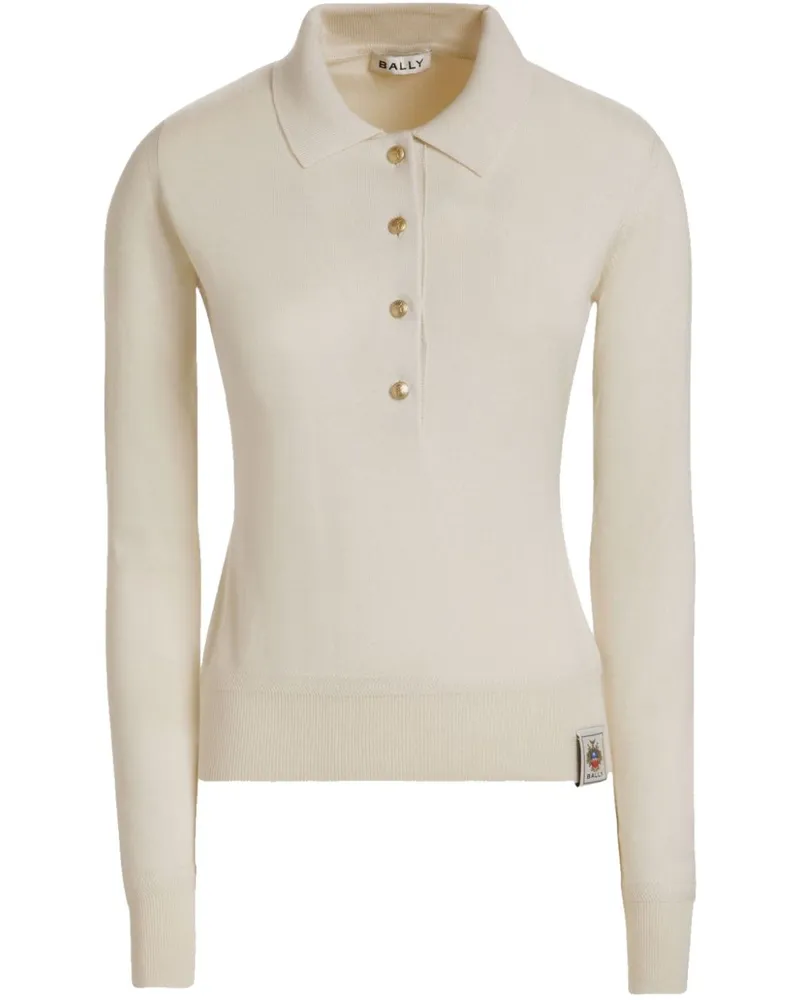 Bally Gestricktes Poloshirt - Nude Nude