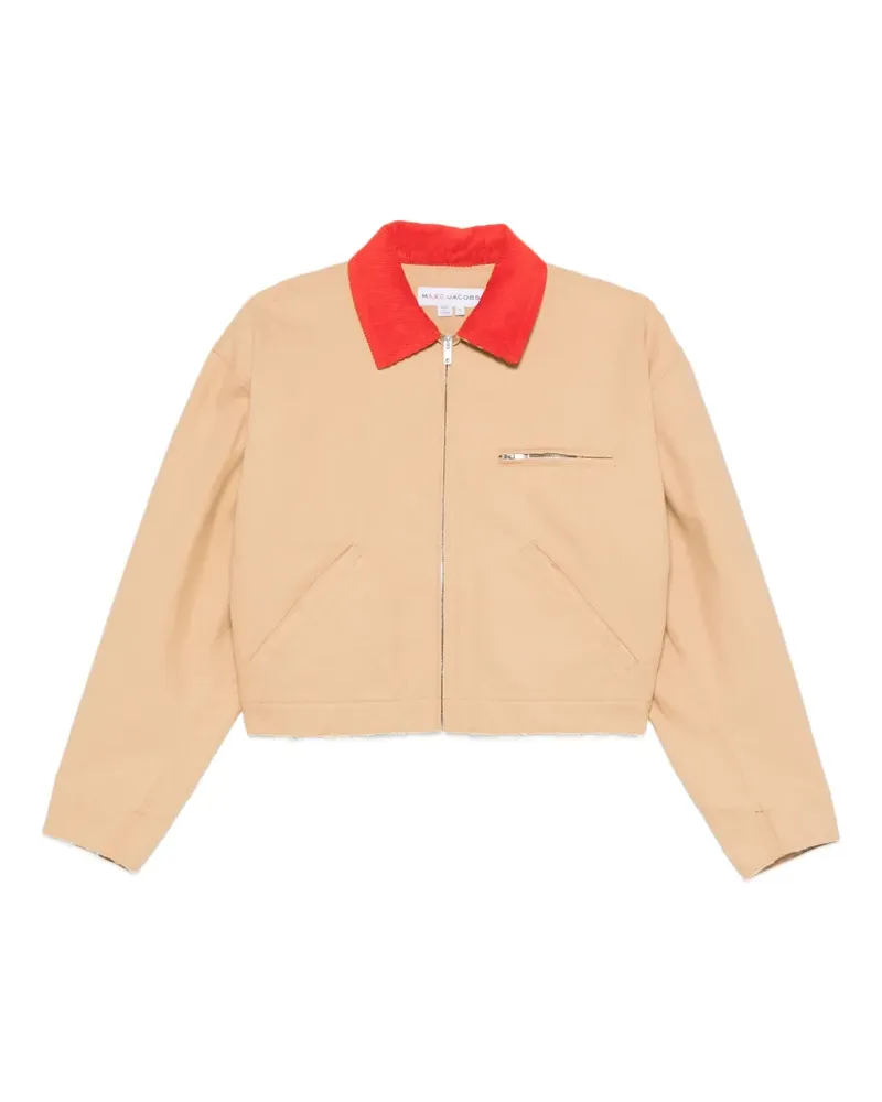 A.P.C. Cropped-Jacke mit Reißverschluss - Nude Nude