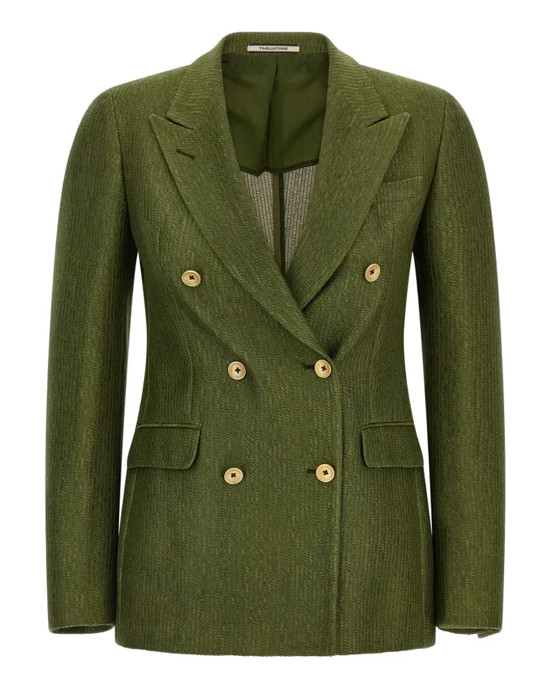 Tagliatore Parigi double-breasted peak lapels blazer - Grün Grün