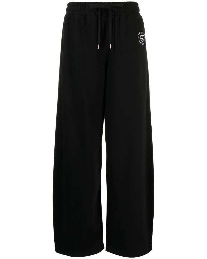 Stella McCartney Jogginghose mit Logo-Patch - Schwarz Schwarz