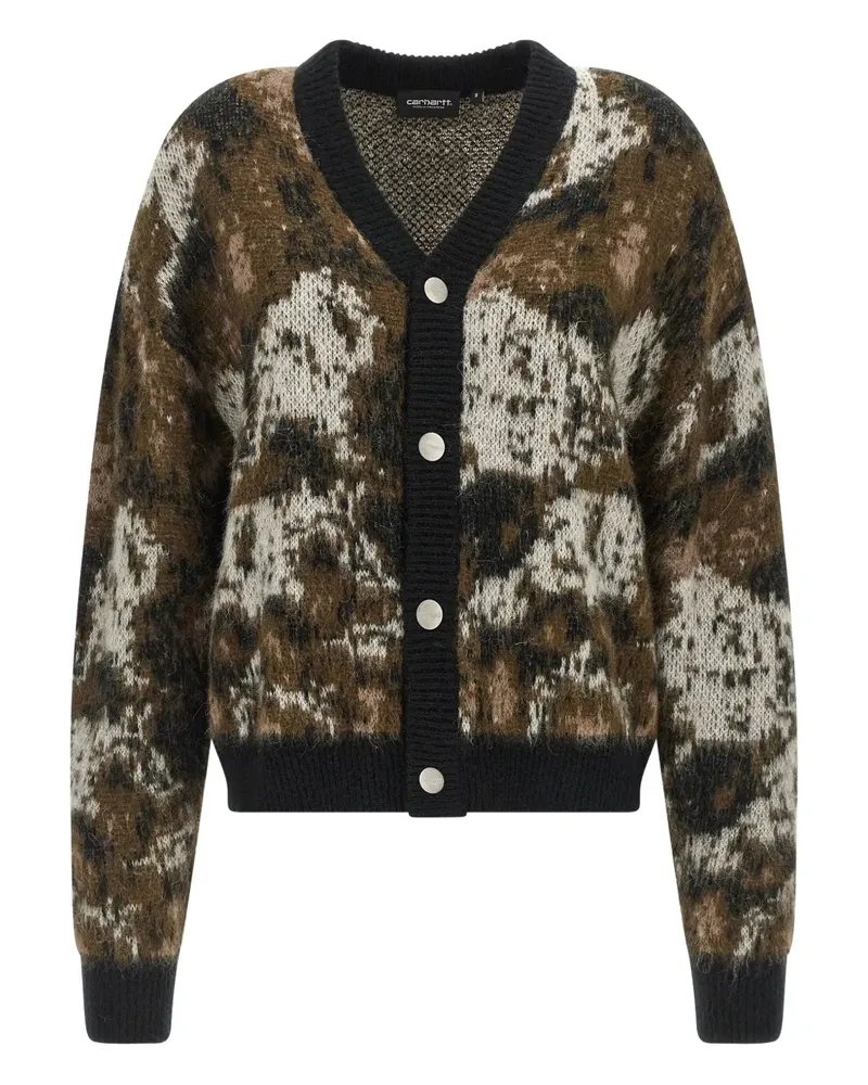 Carhartt WIP Geknöpfter Merlin Jacquard-Cardigan - Braun Braun