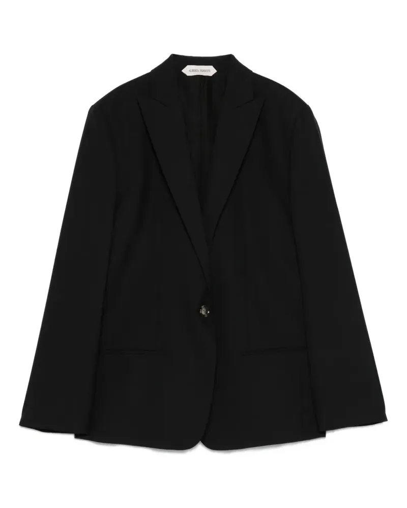 Alberta Ferretti Einreihiges Sakko - Schwarz Schwarz