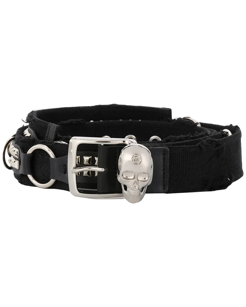 Philipp Plein Gürtel im Layering-Look - Schwarz Schwarz