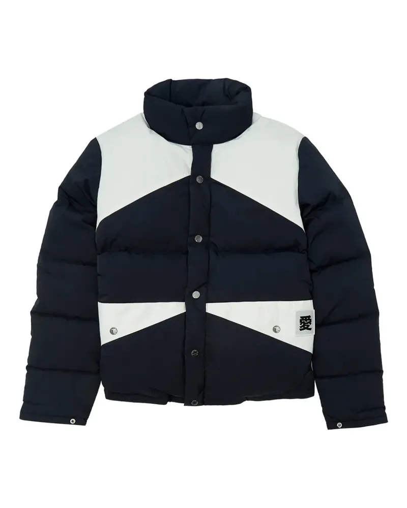 Ports V colour-block puffer jacket - Blau Blau