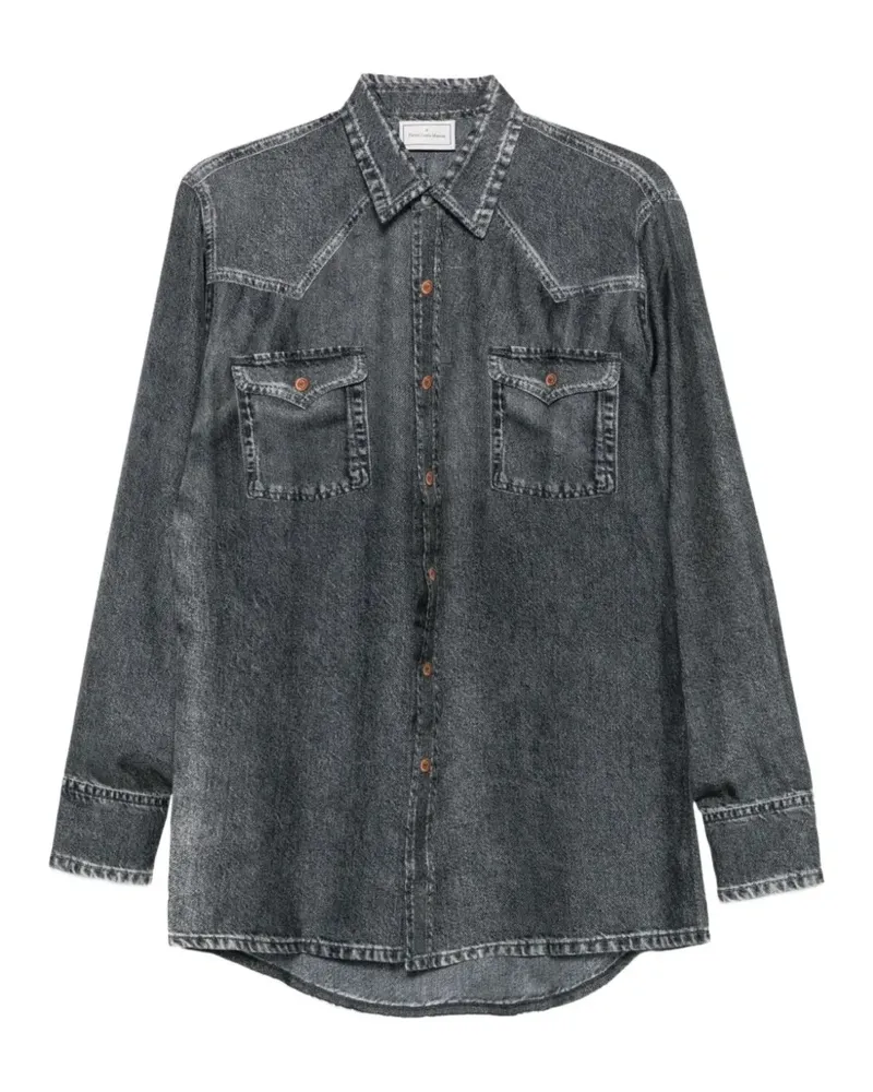 Pierre-Louis Mascia Aloe faux-denim shirt - Grau Grau