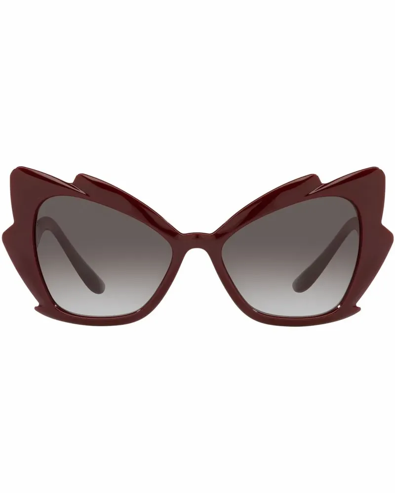 Dolce & Gabbana Sonnenbrille mit Cat-Eye-Gestell - Rot Rot