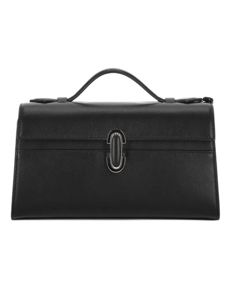 SAVETTE Tote Bag mit Drehverschluss - Schwarz Schwarz